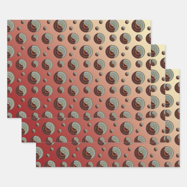 Heaven and Hell Wrapping Paper Set Geschenkpapier Set (Set)