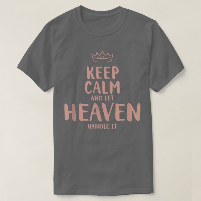 Heaven Behielt Ruhe Personalisierter Name Freunde  T-Shirt (Design vorne)