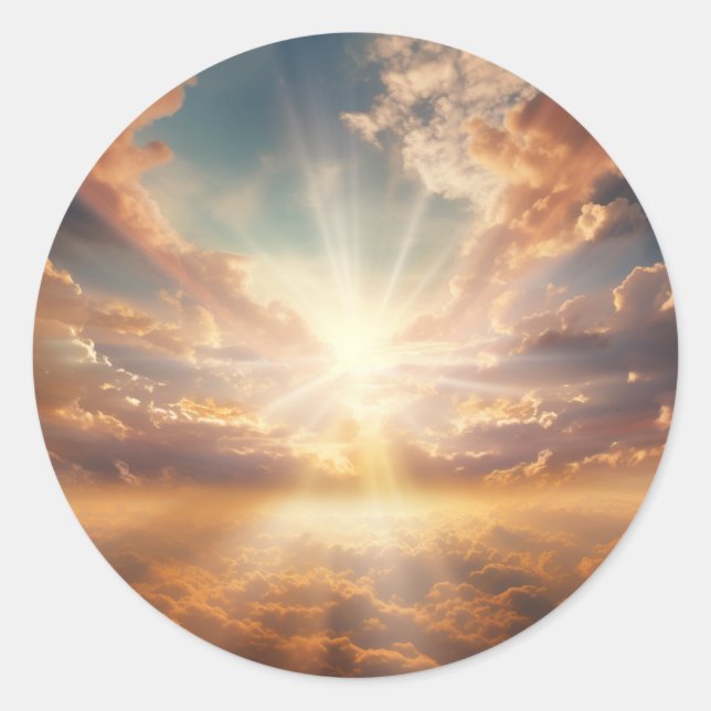 Heaven Classic Round Sticker (Vorderseite)