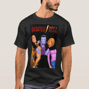 heaven/HELL "Trio" Schwarzes T-Shirt