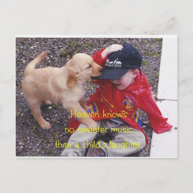 Heaven Laughs Postkarte (Vorderseite)