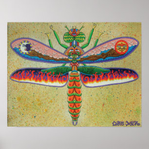 Heaven n Hell Dragonfly Poster