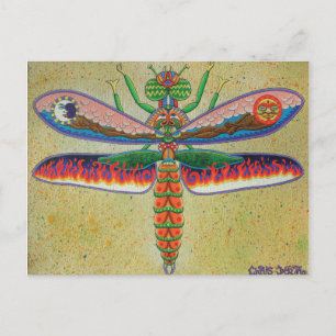 Heaven n Hell Dragonfly  Postkarte