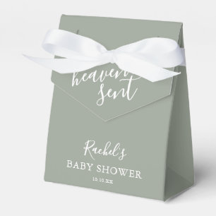 Heaven Sage Green Gender Neutral Baby Dusche Geschenkschachtel