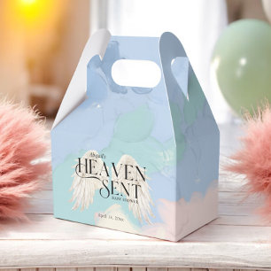Heaven Sent Angel Wings Pastel Baby Dusche Geschenkschachtel