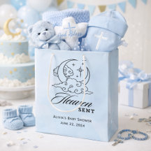 Heaven Sent Baby Dusche Blue Moon Stars