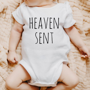 Heaven Sent Baby Taufe Christlich Neugeborene Strampler