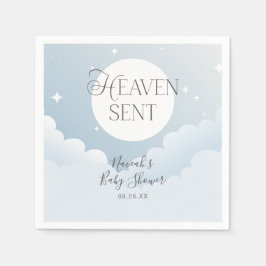 Heaven Sent Blue Clouds Baby Dusche Serviette