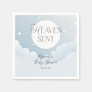 Heaven Sent Blue Clouds Baby Dusche Serviette