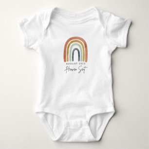 Heaven Sent Boho Rainbow Baby Ankündigung Onsie Baby Strampler