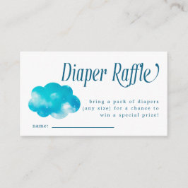Heaven Sent Boy Diaper Raffle Ticket Begleitkarte