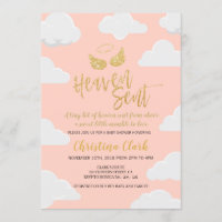 Heaven Sent Girl Baby Dusche