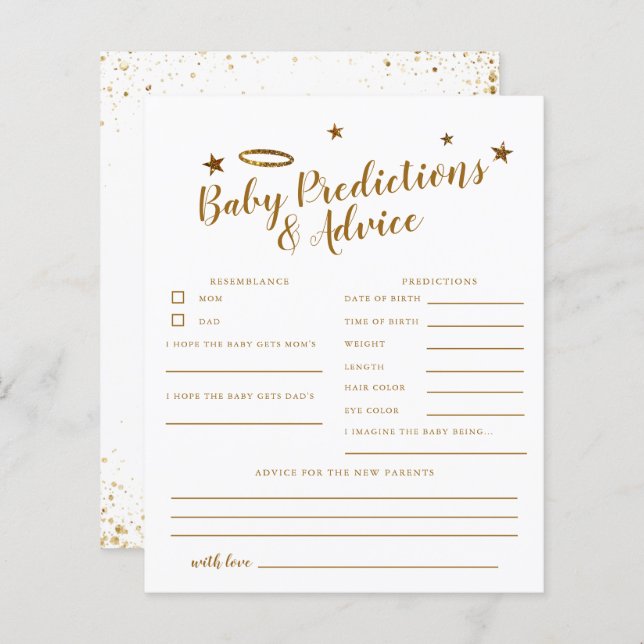 Heaven Sent Gold Halo Baby Vorhersagen & Ratschläg (Vorne/Hinten)