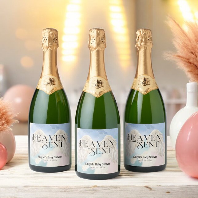 Heaven Sent Pastel Angel Wings Baby Dusche (Von Creator hochgeladen)