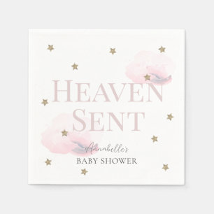 Heaven Sent Pink Girl Baby Dusche Serviette