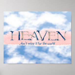 Heaven Zitat Christlich Poster