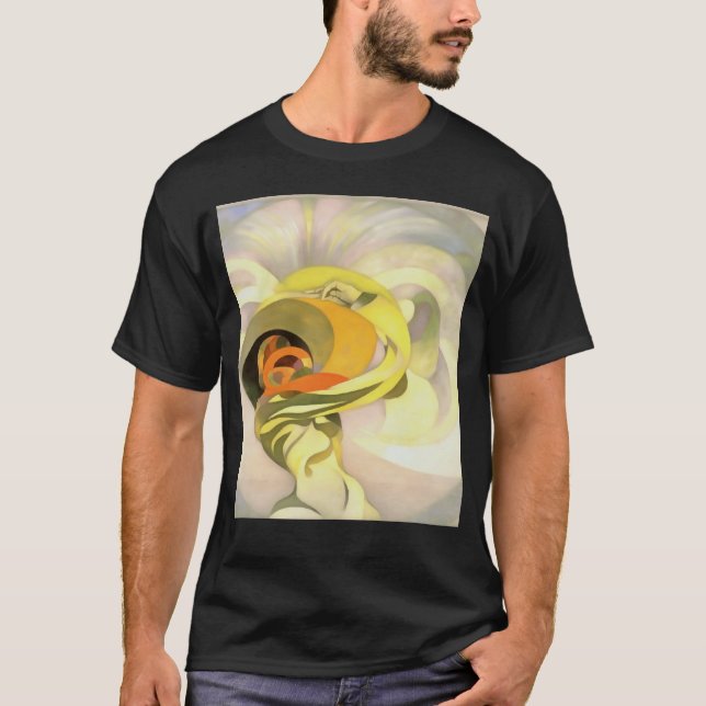 Heavenly Floral Abstract Calla Lily Personificatio T-Shirt (Vorderseite)