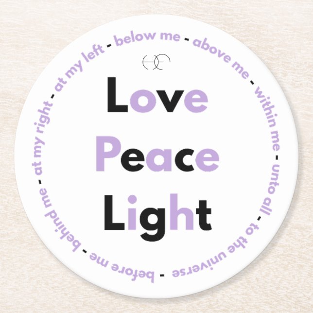 Heavenly prayer Posavasos Runder Pappuntersetzer (Vorderseite)