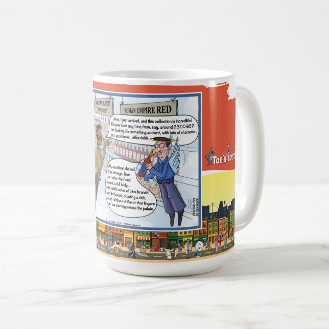 Heavenly Reds | Absurd Wordplay Humor Classic Kaffeetasse (VorderseiteRechts)