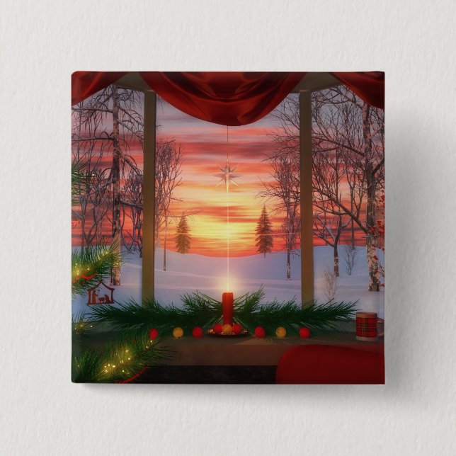 Heaven's Dayspring Button (Vorderseite)