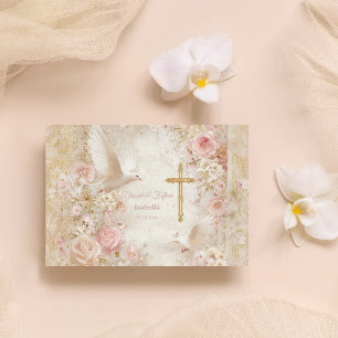 Heaveny Blush & Gold Quince, kundenspezifisch Postkarte