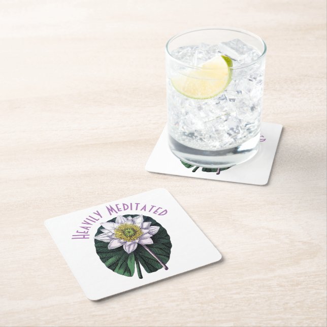 Heavily Meditated Funny Louts Rechteckiger Pappuntersetzer (Vor Ort)