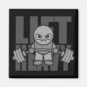 Heavy - Anime Kawaii Workout Motivierend Magnet