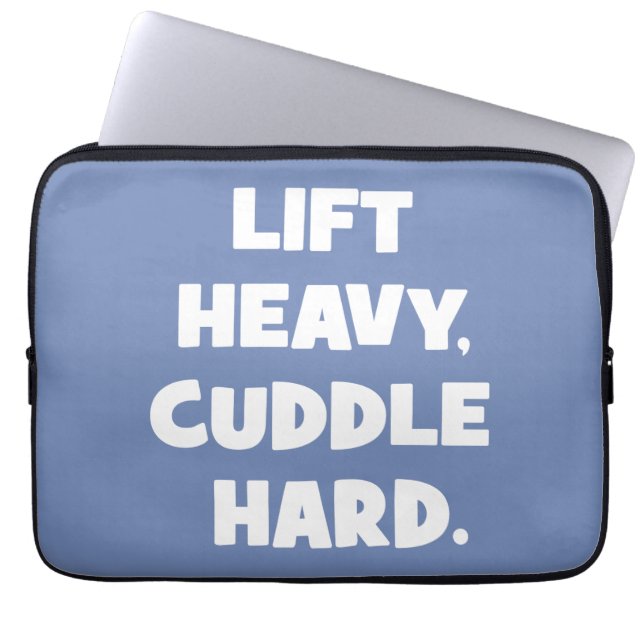 Heavy, Cuddle Hard - Funny Novelout Workout Laptopschutzhülle (Vorderseite)