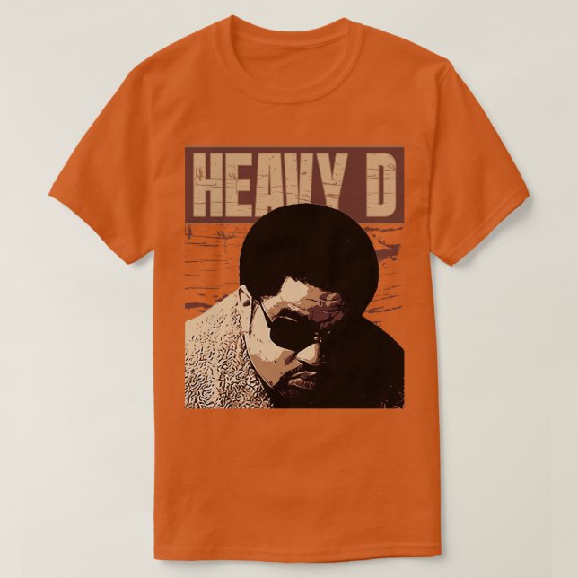 HEAVY D Brown Vintag T-Shirt (Design vorne)