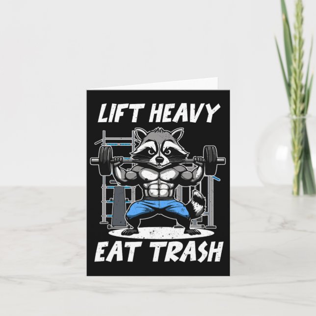 Heavy Eat Müll Gewichtheben Bodybuilding Gy Karte (Vorderseite)