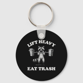 Heavy Eat Trash Gewicht Lifting Funny Workout Schlüsselanhänger