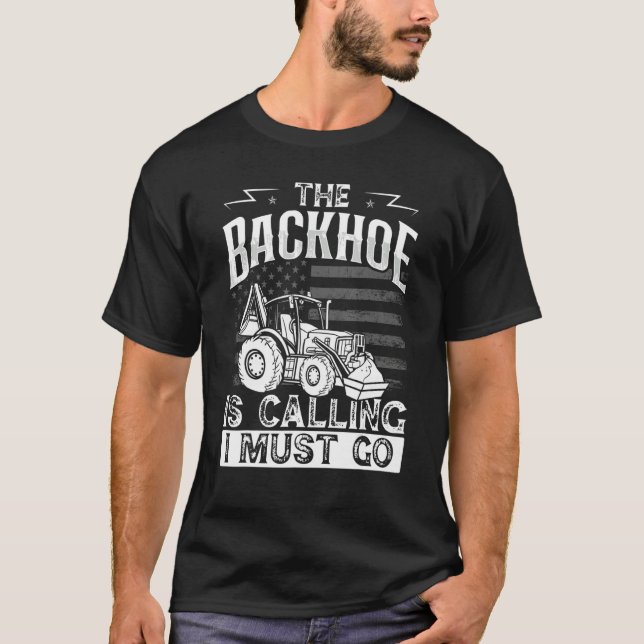 Heavy Equipment Operator Backhoe Operator Men T-Shirt (Vorderseite)