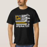 Heavy Equipment Operator Us Flag T-Shirt<br><div class="desc">Heavy Equipment Operator Us Flag</div>