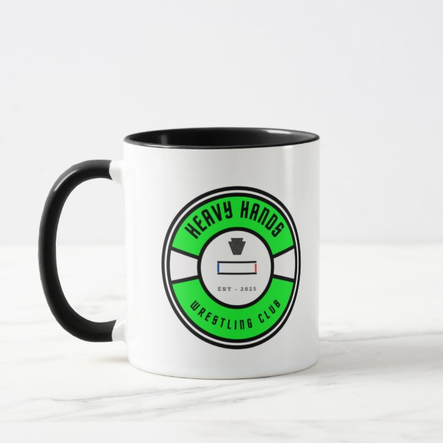 Heavy Hands Wrestling Club Classic Mug, 11 oz Tasse (Links)