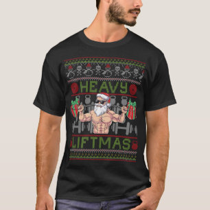 Heavy Liftmas Fitness Xmas Weihnachtsfest Weihnach T-Shirt