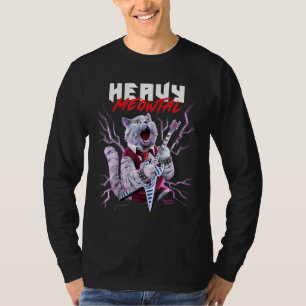 Heavy Meowtal Cat Playing Metal Gitarre Funny Shir T-Shirt