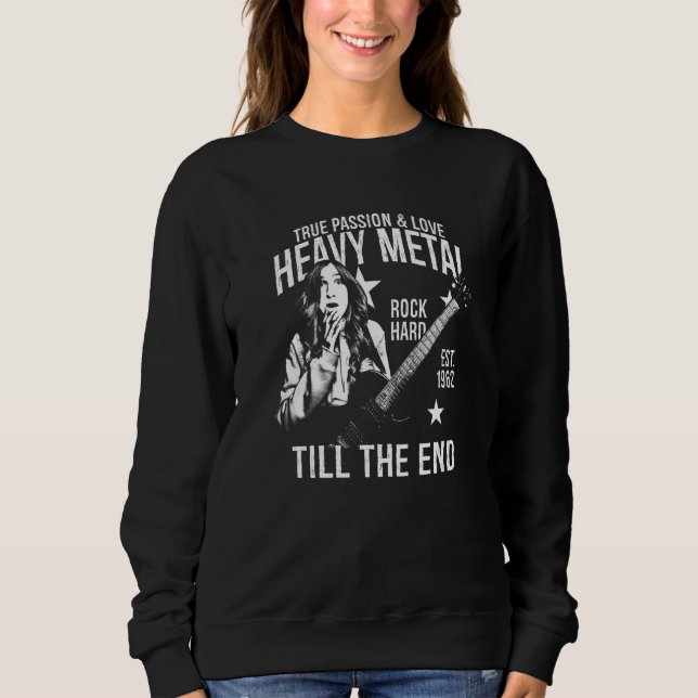 Heavy Metal Girl Est 1962 Sweatshirt (Vorderseite)