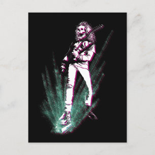 Heavy Metal Gitarre Player Postkarte