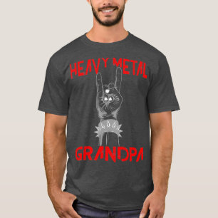 Heavy Metal Großvater Head Banger Metalhead Rocke T-Shirt