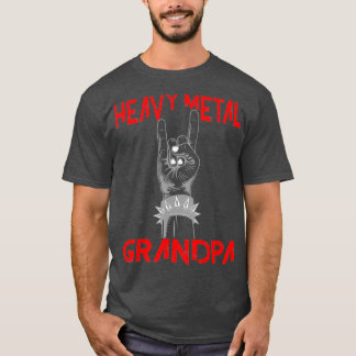 Heavy Metal Großvater Head Banger Metalhead Rocker T-Shirt