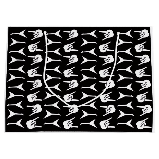 Heavy Metal Guitar Rock and Roll Große Geschenktüte (Vorderseite)