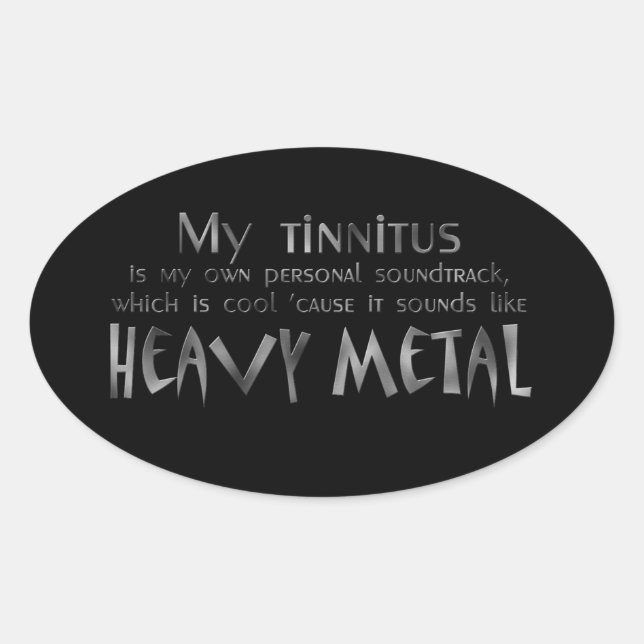 Heavy Metal Hearing Stickers (Vorderseite)