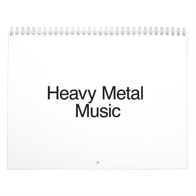Heavy Metal Music Kalender (Titelbild)