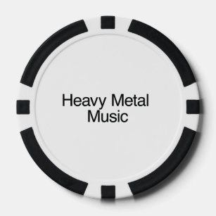 Heavy Metal Music Pokerchips