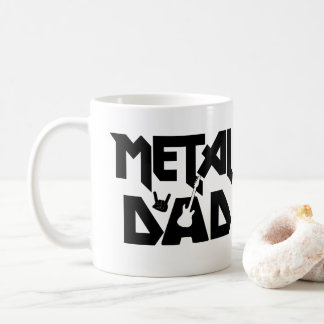Heavy Metal Music Vater Rocker Hard Rock Gitarre  Kaffeetasse