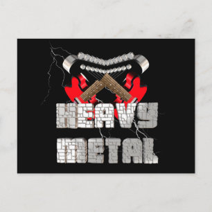 Heavy metal postkarte