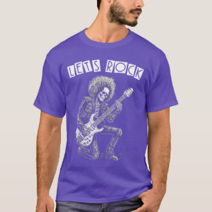 Heavy Metal Punk Rock'n'Roll Lasse Rock Skeleton G T-Shirt
