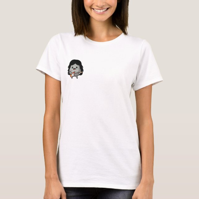 Heavy Metal "Rock" Star: A Literal Stone Character T-Shirt (Vorderseite)