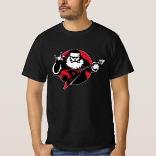 Heavy Metal Santa Claus Gitarre spielen T-Shirt