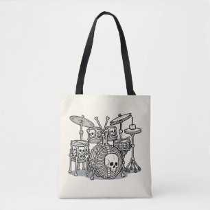 Heavy-Metal-Skelett-Schlagzeug-Set